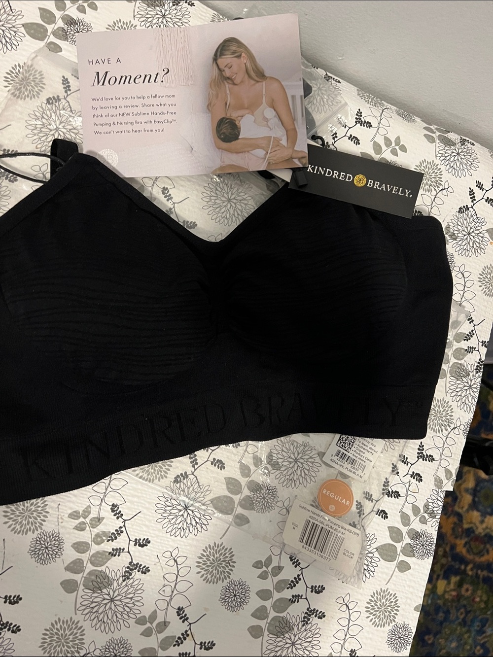 Kindred Bravely Black Nursing Bra
